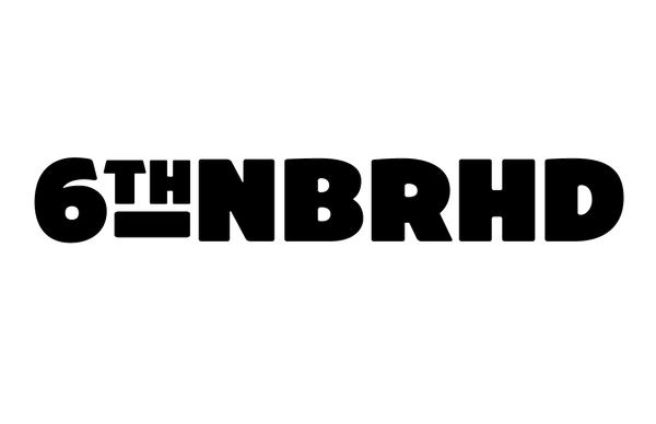 6th NBRHD Black White Logo