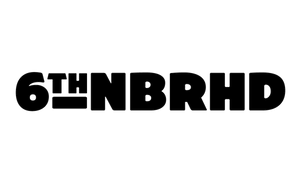 6th NBRHD Black White Logo