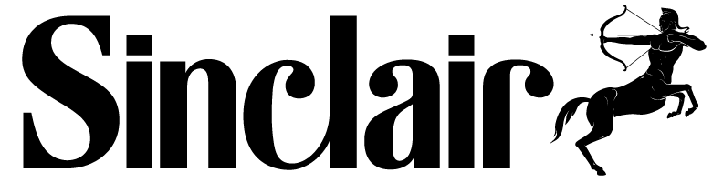 Sinclair Global Logo White Black