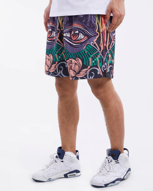 ROKU RK3480993 Fire Drip' Shorts Designers Closet