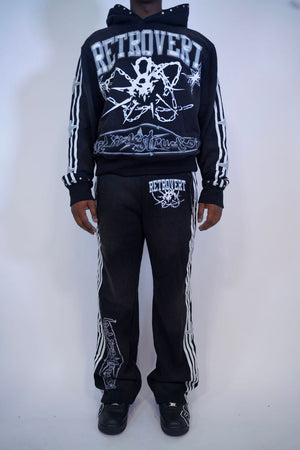 RETROVERT FW24 17 Destruction Pants Black Designers Closet