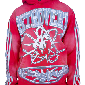 RETROVERT FW24 14 Studded Destruction Hoodie Designers Closet