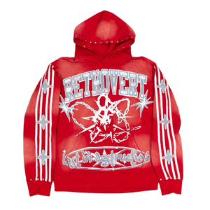 RETROVERT FW24 14 Studded Destruction Hoodie Designers Closet