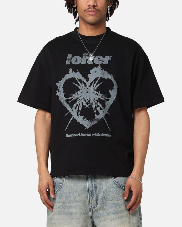 LOITER 02050709B001 Desire T-Shirt BLACK / XS Designers Closet