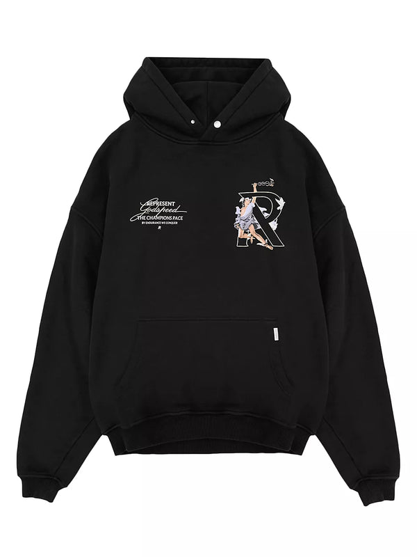 REPRESENT MLM4230-001 Hermes Hoodie BLK / S Designers Closet