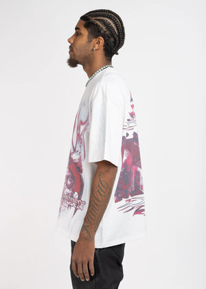 GUAPI Ghost White Conquer Tee Designers Closet