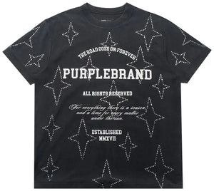 PURPLE BRAND P104-JSBB324 Textured Jersey SS Tee Designers Closet