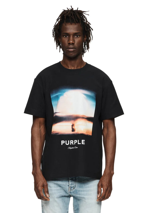 PURPLE BRAND P104-TBBS323 TEXTURED JERSEY SS TEE Designers Closet