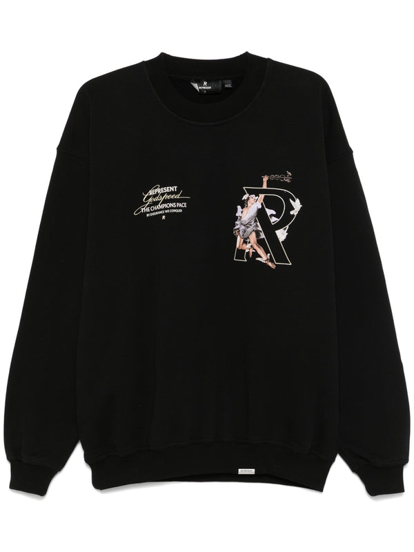 REPRESENT MLM4597-001 Hermes Sweater JETBLK / S Designers Closet