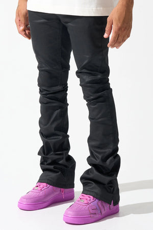 SERENEDE CWSJ-1 "Caviar" Wax Stacked Jeans Designers Closet