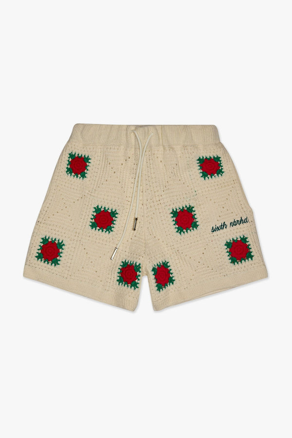 6NBRHD 6TH-S4901 Handmade Knit Shorts Designers Closet