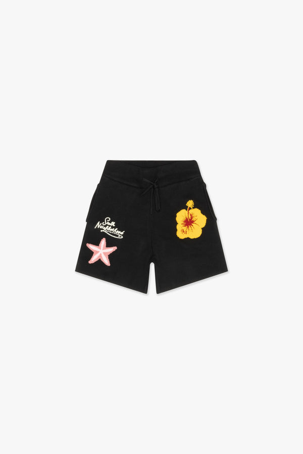 6NBRHD 6TH-S5101 Waves Shorts BLACK / XS Designers Closet