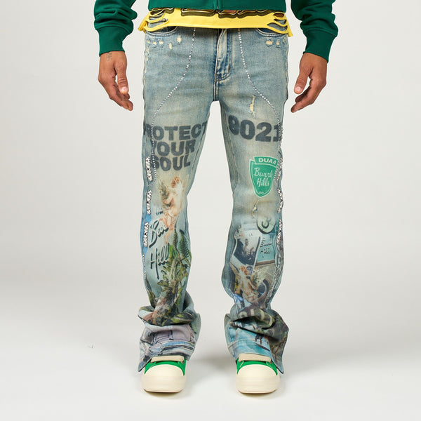 DUAA 90210 90210 DENIM BLU BLU / 28 Designers Closet