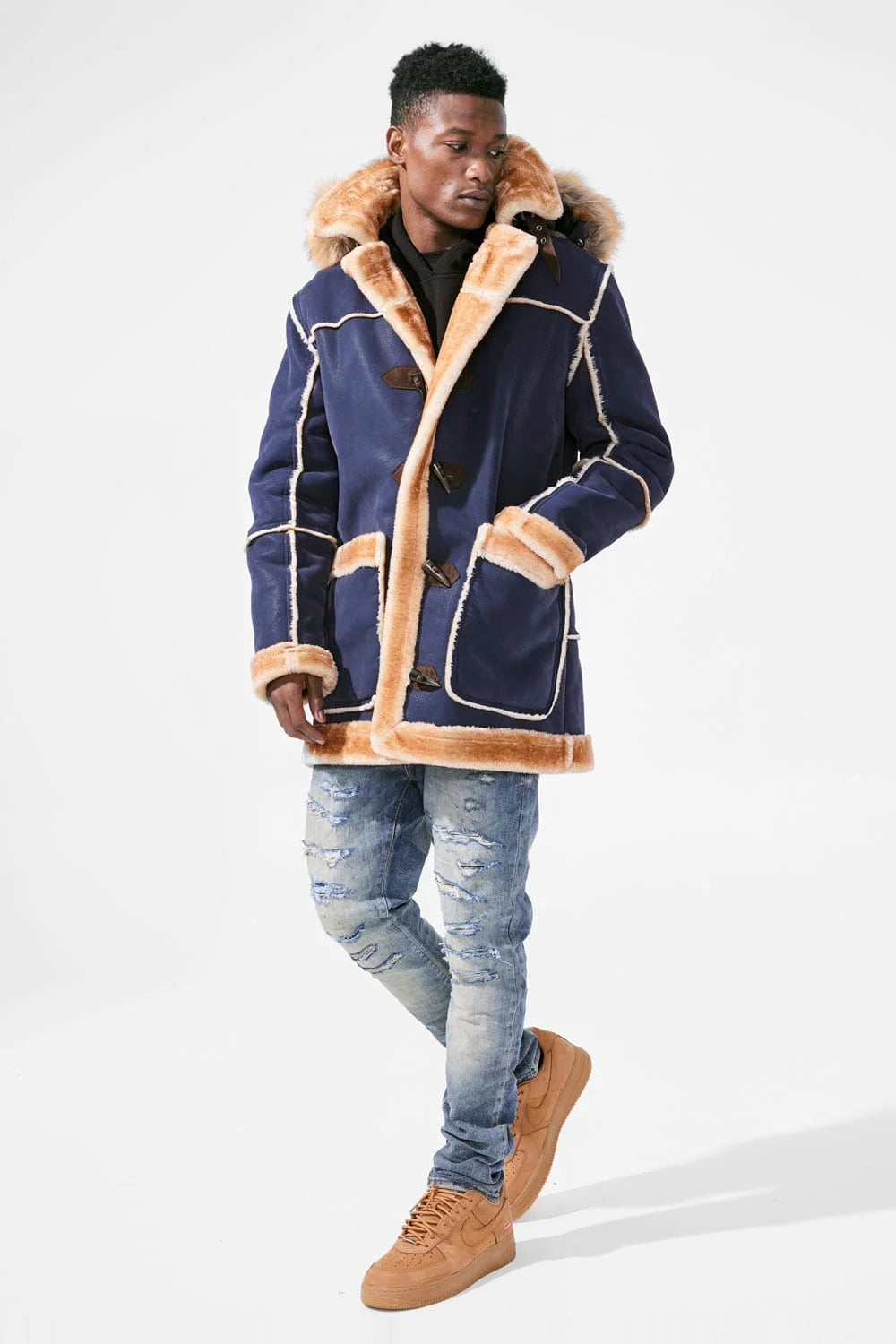 JORDAN CRAIG 91620 Denali Shearling Coat Jacket