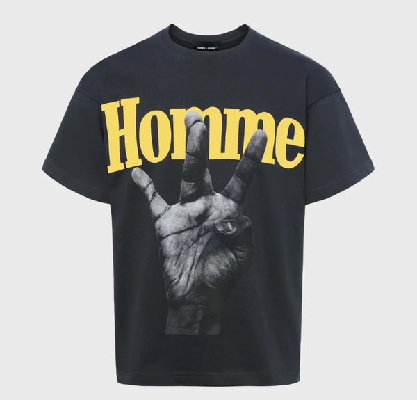 HOMME FEMME ATONCE2335 Twisted Fingers Tee