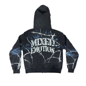 MIXED EMOTION Acid Wash “Radioactive” Hoodie Designers Closet