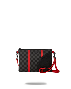 SPRAYGROUND 910B6473NSZ-1 MONACO SHARK CLUB CROSSOVER CLUTCH W/ SHOULDER STRAP Raceway 3 Crossover Clutch  Designers Closet