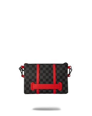 SPRAYGROUND 910B6473NSZ-1 MONACO SHARK CLUB CROSSOVER CLUTCH W/ SHOULDER STRAP Raceway 3 Crossover Clutch  Designers Closet