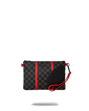 SPRAYGROUND 910B6473NSZ-1 MONACO SHARK CLUB CROSSOVER CLUTCH W/ SHOULDER STRAP Raceway 3 Crossover Clutch  Designers Closet