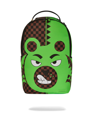 SPRAYGROUND 910B6730NSZ-GREEN MONEY BEAR DLXSV BACKPACK Designers Closet