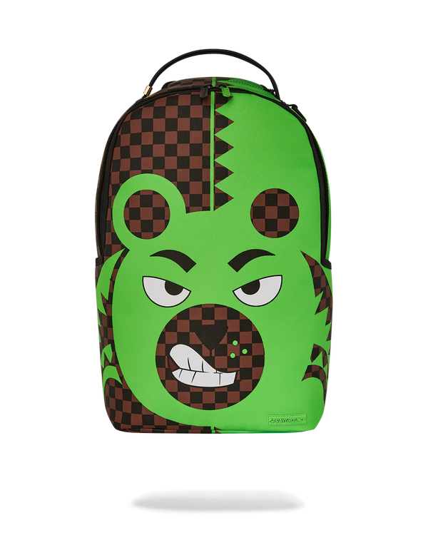 SPRAYGROUND 910B6730NSZ-GREEN MONEY BEAR DLXSV BACKPACK Designers Closet