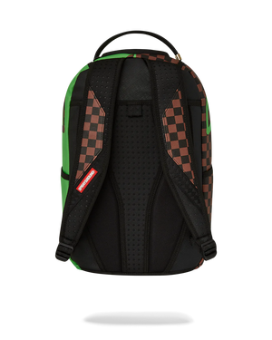 SPRAYGROUND 910B6730NSZ-GREEN MONEY BEAR DLXSV BACKPACK Designers Closet