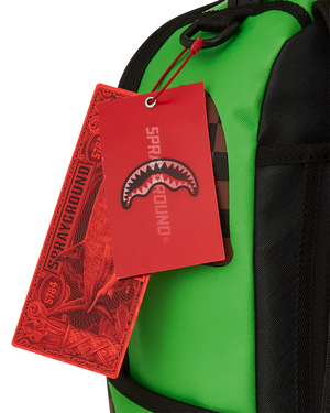 SPRAYGROUND 910B6730NSZ-GREEN MONEY BEAR DLXSV BACKPACK Designers Closet