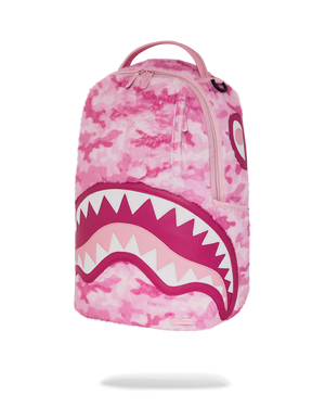 SPRAYGROUND 910B6770NSZ-1 Pink Camo Faux Fur Backpack FURRROCIOUS IN PINK DLXSF BACKPACK Designers Closet