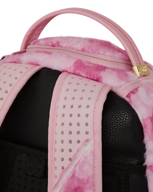 SPRAYGROUND 910B6770NSZ-1 Pink Camo Faux Fur Backpack FURRROCIOUS IN PINK DLXSF BACKPACK Designers Closet