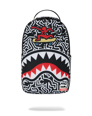 SPRAYGROUND 910B6914NSZ-KEITH HARING SKATER SHARK DLXSR BACKPACK Designers Closet