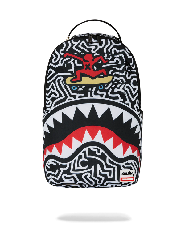 SPRAYGROUND 910B6914NSZ-KEITH HARING SKATER SHARK DLXSR BACKPACK Designers Closet