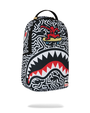 SPRAYGROUND 910B6914NSZ-KEITH HARING SKATER SHARK DLXSR BACKPACK Designers Closet