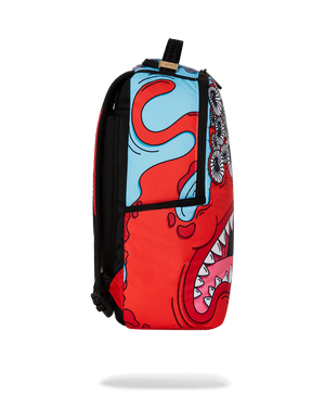 SPRAYGROUND 910B6926NSZ-JORGE RODRIGUEZ THE ARTIST COLLAB BLINKY SHARK BACKPACK Designers Closet