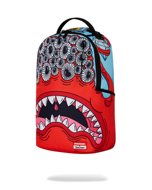 SPRAYGROUND 910B6926NSZ-JORGE RODRIGUEZ THE ARTIST COLLAB BLINKY SHARK BACKPACK Designers Closet