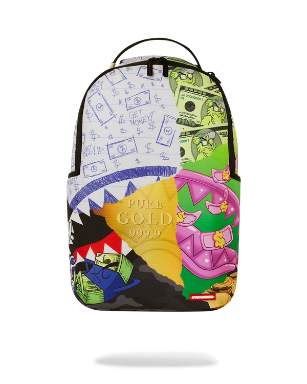 SPRAYGROUND 910B8308NSZ-1 MEAN MONEY COLLAGE DLXR BACKPa AST OS / AST Designers Closet