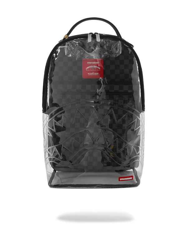 CLEAR DLX BACKPACK - CHECKED OUT (GRAY BLK Check)