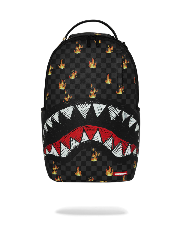 SUPER HOT FIRE SHARKS IN PARIS BACKPACK Designers Closet