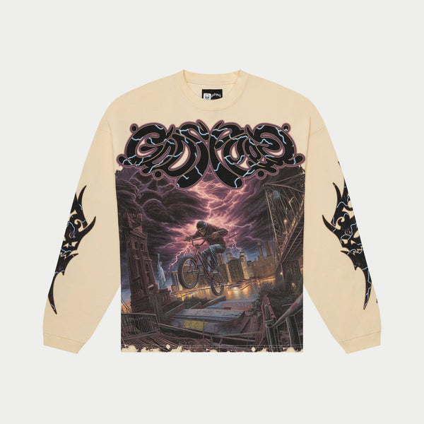 GOD SPEED B-M-X-LS BMX LS T-Shirt BONE