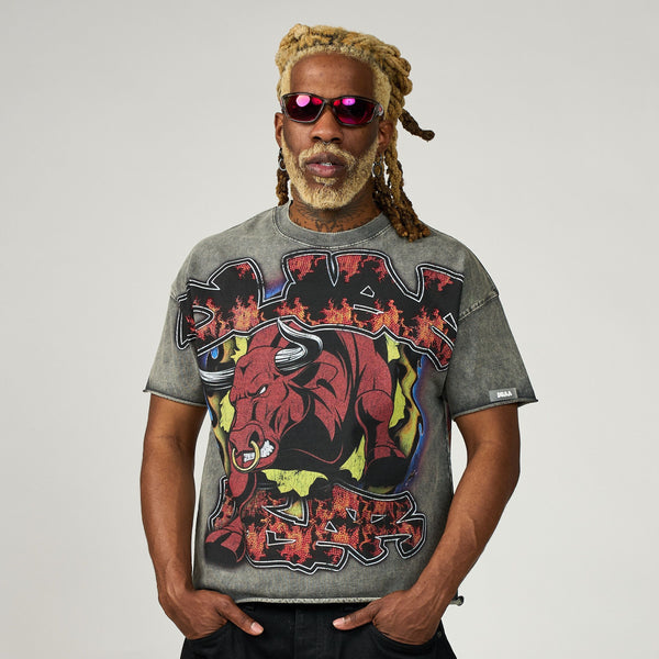 DUAA BULLISH BULLISH TEE GREY / S Designers Closet