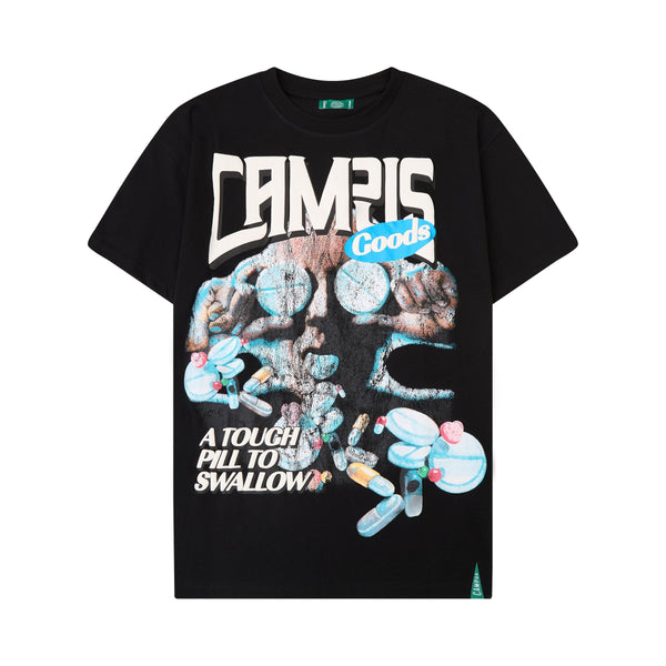CAMPUS GOODS CG-H25-002 Bitter Dose Tee BLACK