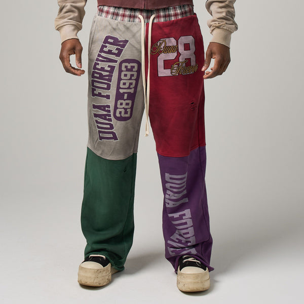 DUAA BLOCKSWEAT Block SWEAT PANT ARTCOLOR