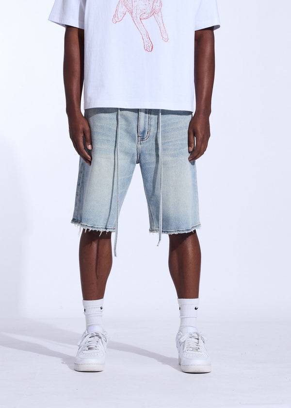 CRYSP DENIM CRY-SP226-025 ROD SHORTS Light Blue