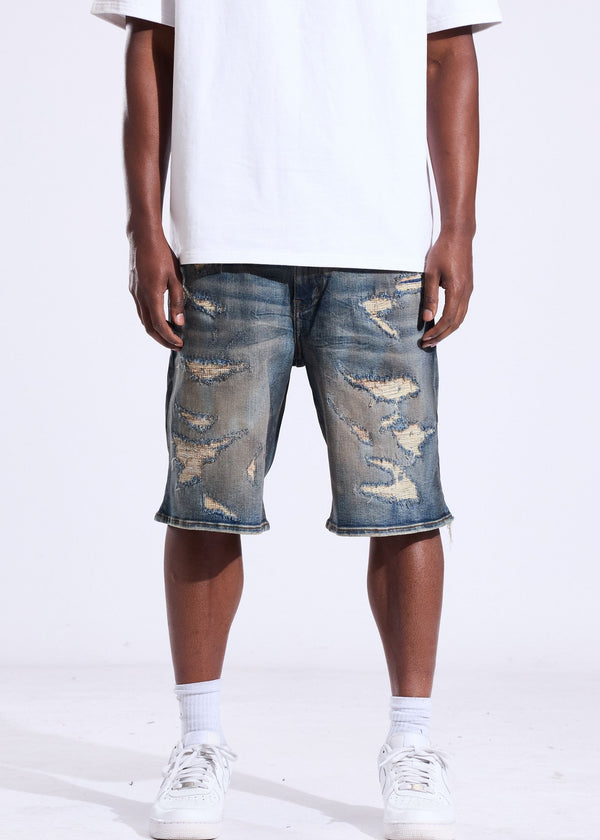 CRYSP DENIM CRY-SUM26-022 Cena Indigo Short INDIGO INDIGO / 28 Designers Closet