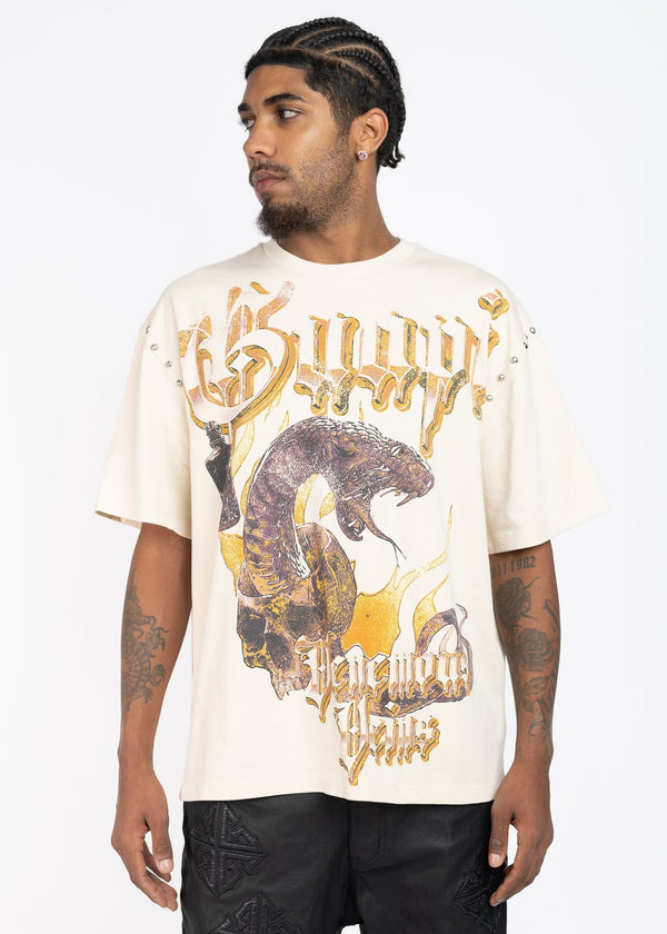 GUAPI CREAM-VENOMOUS-VEINS Cream Venemous Veins Tee Designers Closet