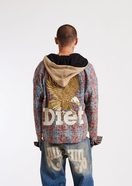 DSM DSM-HOL2501-015 EAGLE HOODED FLANNEL ACID XS / ACID Designers Closet