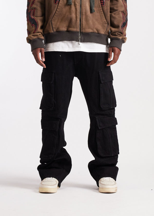 EMBELLISH EMBHO25-101 Recon Cargo Denim BLK 28 / BLK Designers Closet