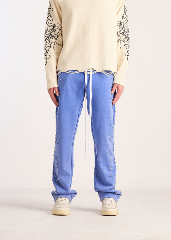 EMBELLISH EMBHOQS25-05 ICE LOUNGE PANTS ROYAL Blue Designers Closet