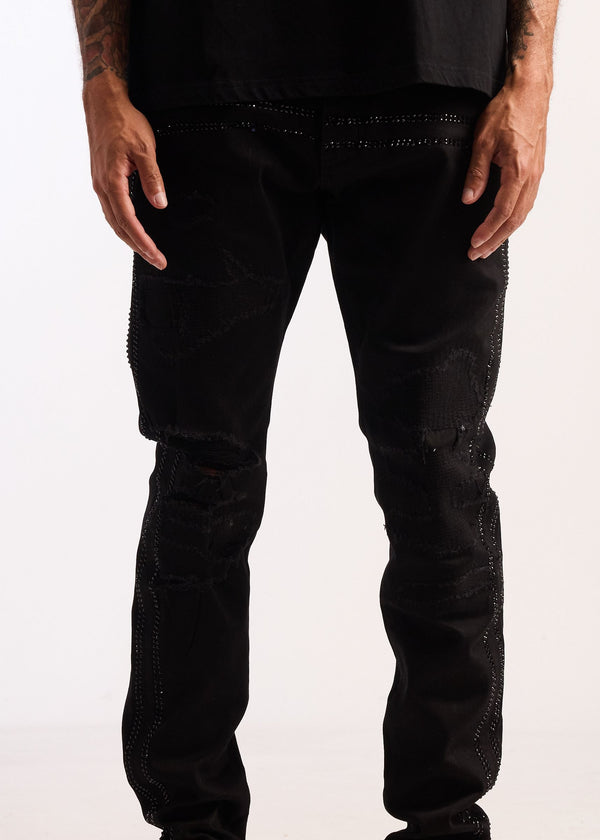 EMBELLISH STRYKER BLACK SKINNY BLACK