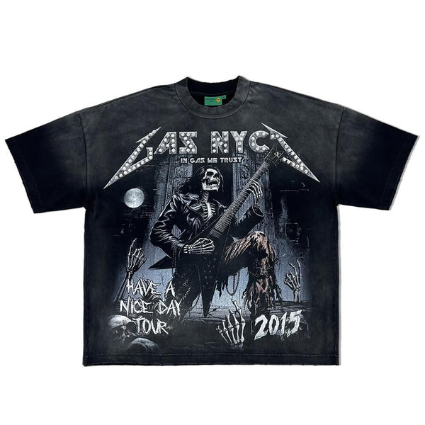 GAS NYC HAND TOUR SHIRT HAND TOUR SHIRT BLK