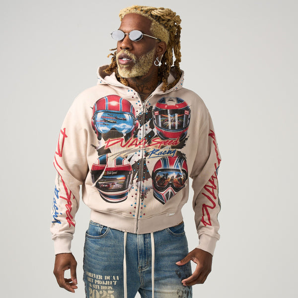 DUAA HELMET VELOCITY WASHED HOODIE CRM